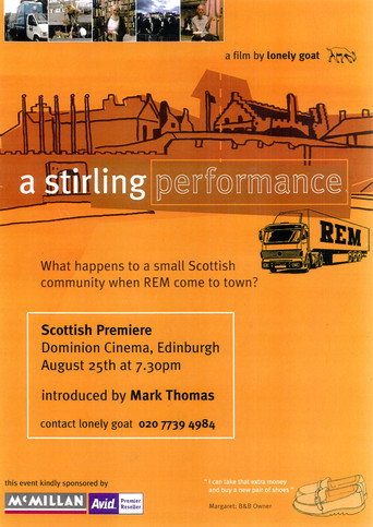 Póster de R.E.M.: A Stirling Performance
