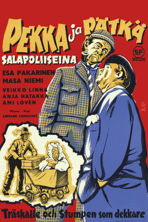 Póster de Pekka ja Pätkä salapoliiseina