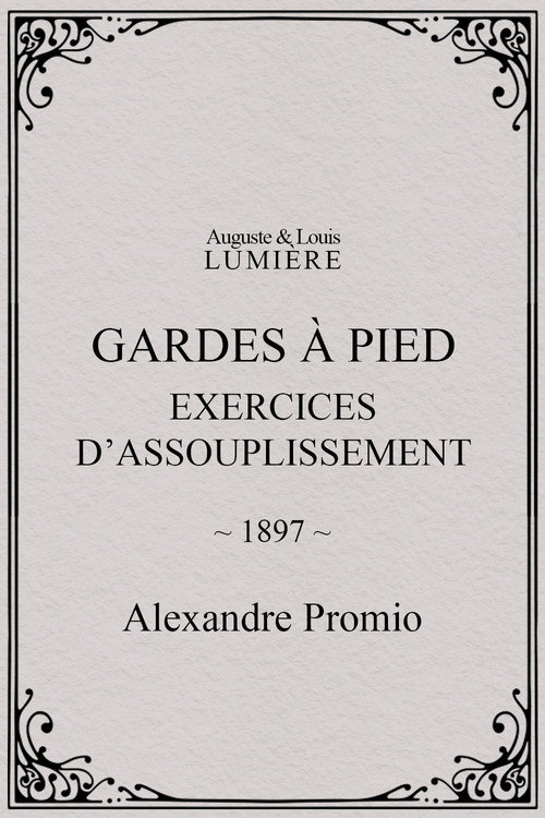 Póster de Gardes à pied : exercices d’assouplissement