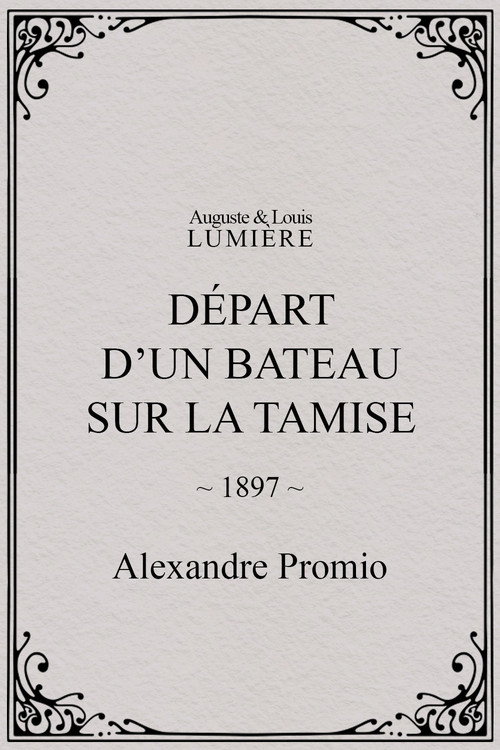 Póster de Départ d’un bateau sur la Tamise