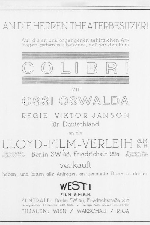 Póster de Colibri