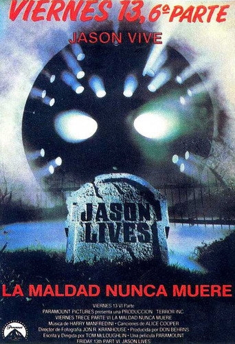 Póster de Viernes 13, Parte VI: Jason vive