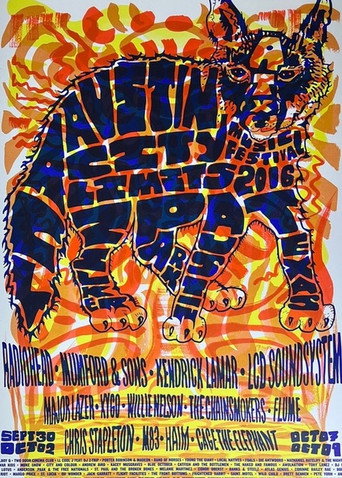 Póster de Radiohead: Austin City Limits Music Festival 2016