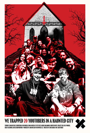 Póster de We Trapped 20 YouTubers in a Haunted City