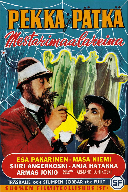 Póster de Pekka ja Pätkä mestarimaalareina
