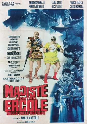Póster de Maciste contro Ercole nella valle dei guai