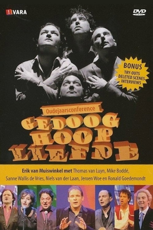 Póster de Oudejaarsconference 2010: Gedoog, Hoop & Liefde