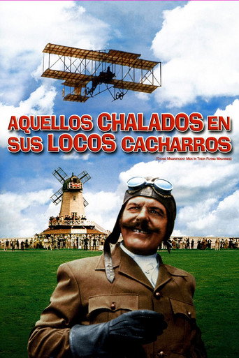 Póster de Los intrépidos hombres en sus máquinas voladoras