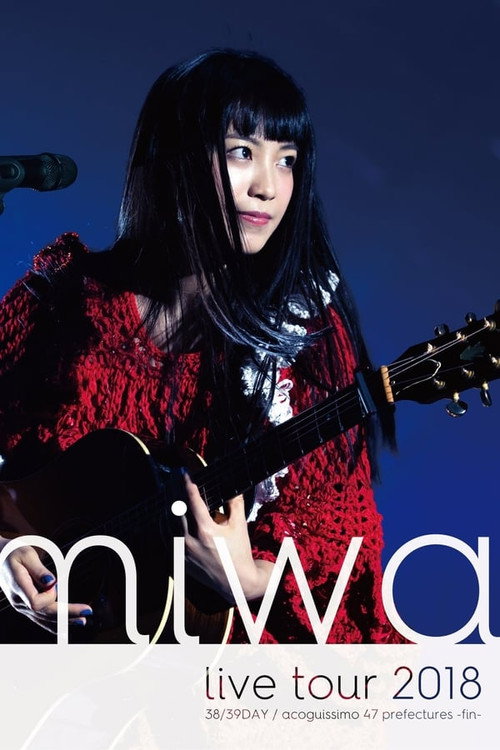 Póster de miwa acoustic live tour 2018 "acoguissimo 47 Todofuken ~ Kan ~"
