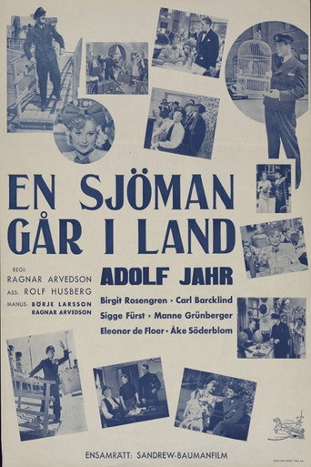 Póster de En sjöman går iland