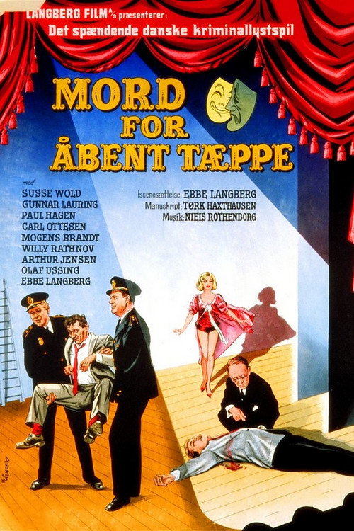 Póster de Mord for åbent tæppe