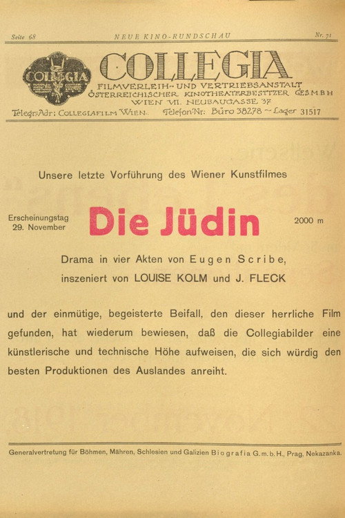 Póster de Die Jüdin