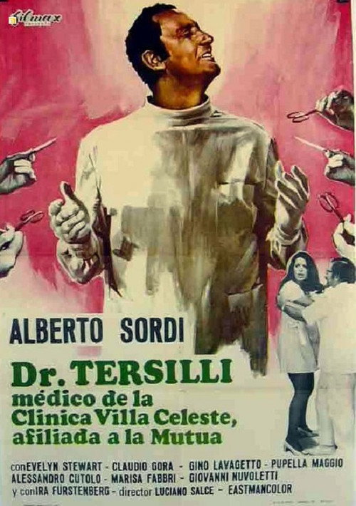 Póster de Il Prof. Dott. Guido Tersilli primario della Clinica Villa Celeste convenzionata con la Mutua