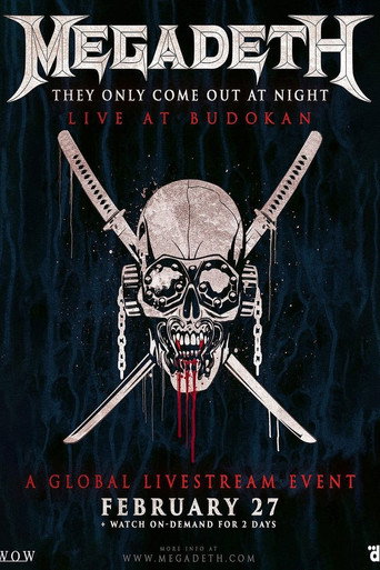 Póster de Megadeth - They Only Come Out At Night - Live At Budokan 2023