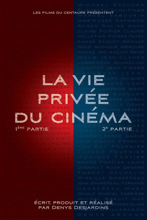 Póster de La vie privée du cinéma