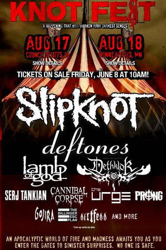 Póster de Slipknot - Live at Knotfest Minneapolis 2012