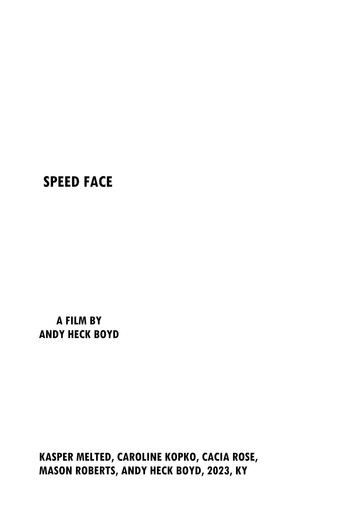 Póster de Speed Face