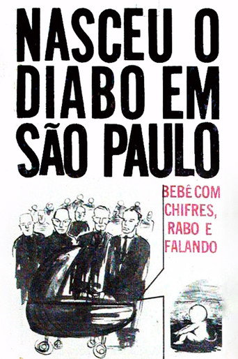 Póster de Nasceu o Bebê Diabo em São Paulo