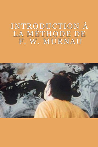 Póster de Introduction à la Méthode de F. W. Murnau