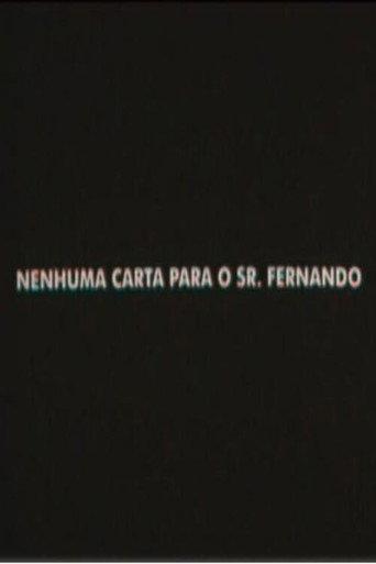 Póster de Nenhuma Carta Para o Senhor Fernando