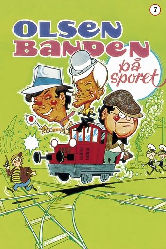 Póster de Olsen-banden på sporet