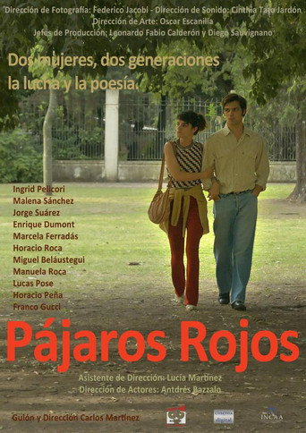 Póster de Pájaros rojos