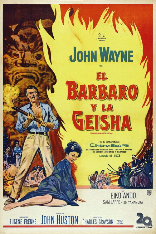Póster de El bárbaro y la geisha