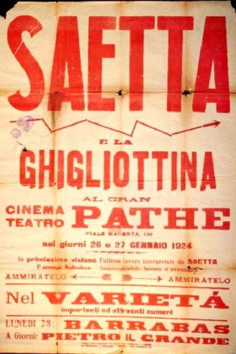Póster de Saetta e la ghigliottina