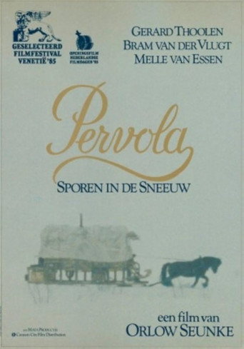Póster de Pervola, sporen in de sneeuw