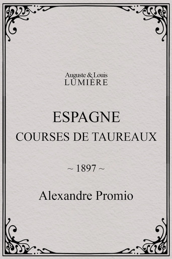 Póster de Espagne : courses de taureaux