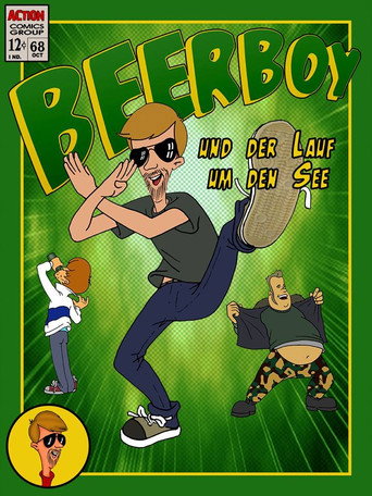 Póster de Beerboy und der Lauf um den See