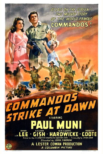 Póster de Commandos Strike at Dawn