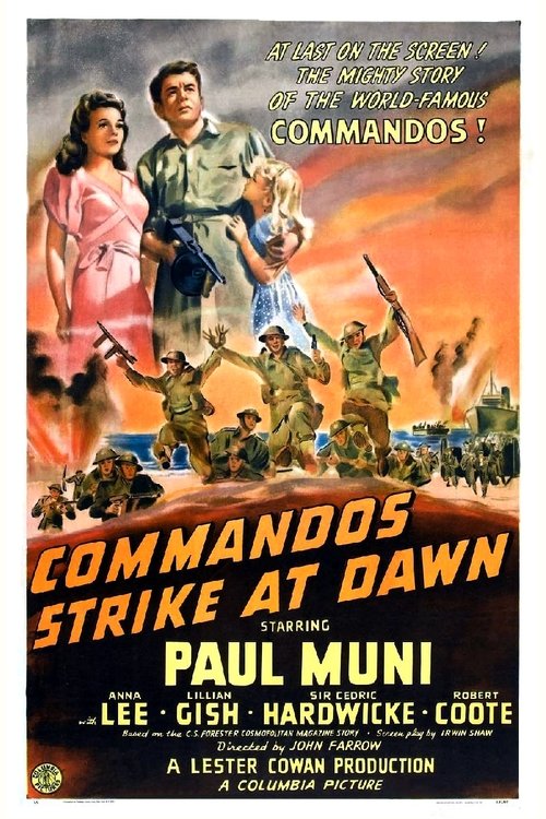Póster de Commandos Strike at Dawn