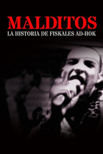 Póster de Malditos, la historia de Fiskales Ad-Hok