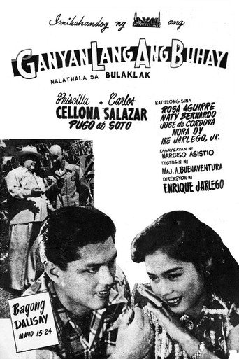 Póster de Ganyan Lang Ang Buhay