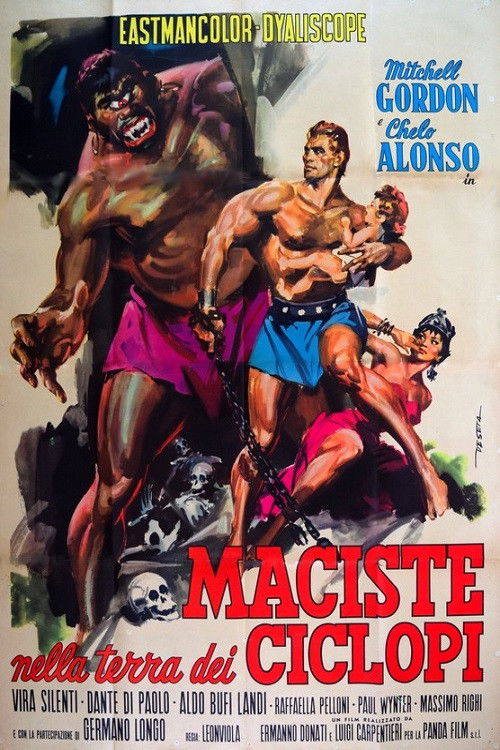 Póster de Maciste nella terra dei ciclopi