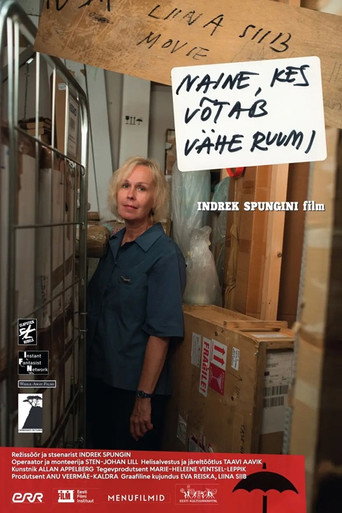 Póster de Naine, kes võtab vähe ruumi