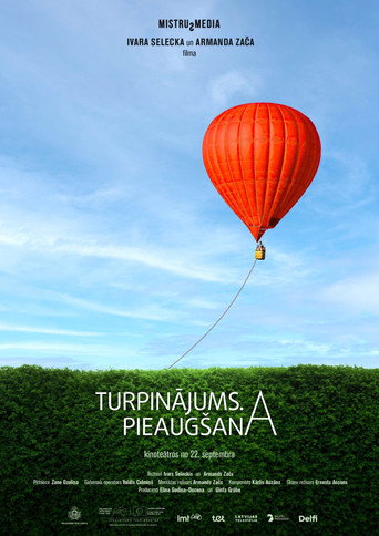 Póster de Turpinājums. Pieaugšana