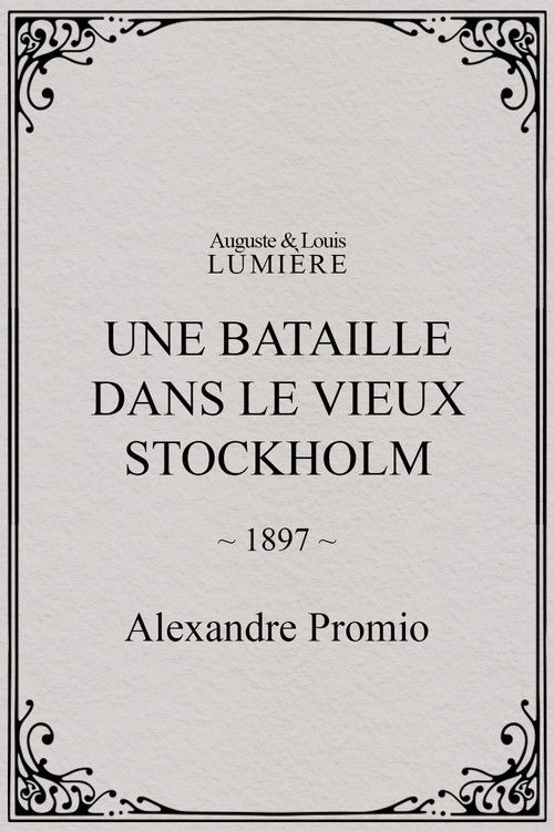 Póster de Une bataille dans le vieux Stockholm
