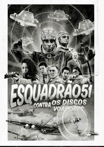 Póster de Esquadrão 51 contra os Discos Voadores