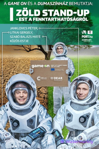 Póster de Zöld Stand-Up – Est a fenntarthatóságról