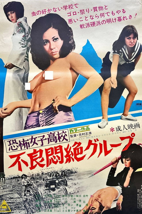 Póster de 恐怖女子高校 不良悶絶グループ