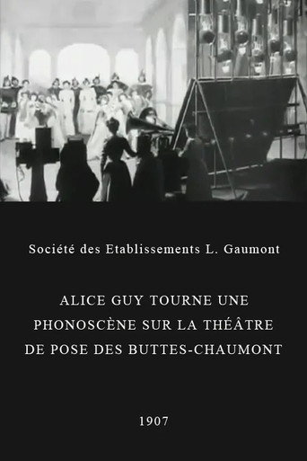 Póster de Alice Guy tourne une phonoscène sur le théâtre de pose des Buttes-Chaumont