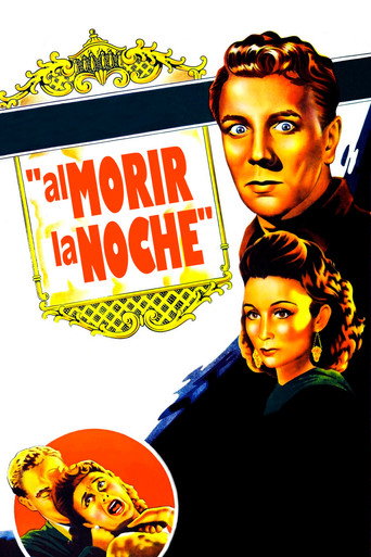 Póster de Al morir la noche