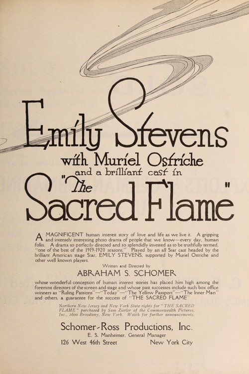 Póster de The Sacred Flame