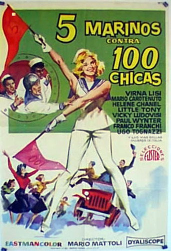 Póster de Cinco marinos contra cien chicas