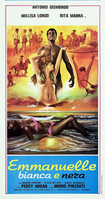 Póster de Emmanuelle bianca e nera