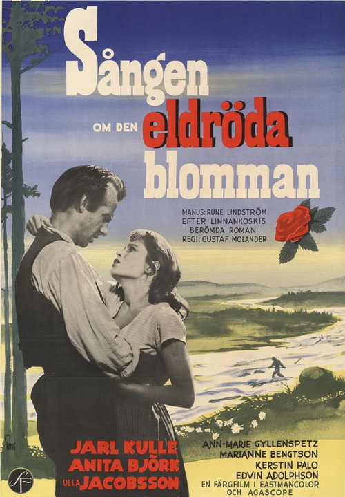 Póster de Sången om den eldröda blomman