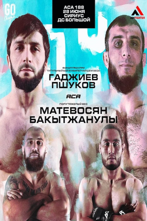 Póster de ACA 188: Gadzhiev vs. Pshukov