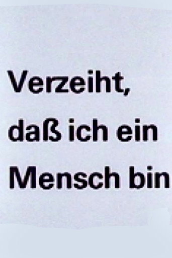 Póster de Verzeiht, daß ich ein Mensch bin
